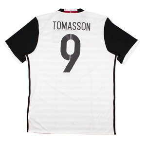 Denmark 2015-16 Away Shirt (L) (Tomasson #9) (Very Good)_0