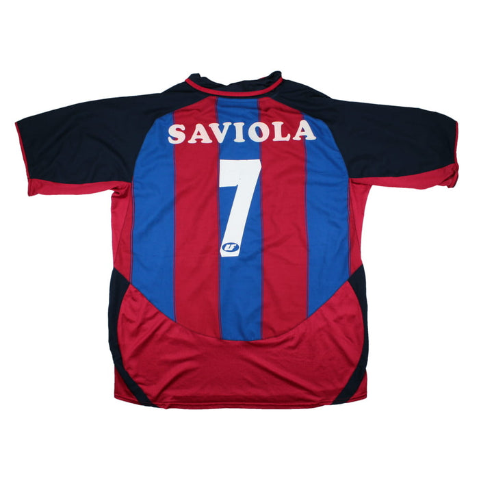 Barcelona 2003-04 Home Shirt (XL) Saviola #7 (Good)