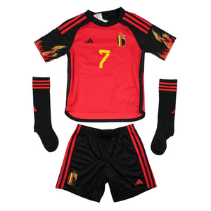 Belgium 2021-23 Home Kit (De Bruyne #7) (2XS infant) (Excellent)_1