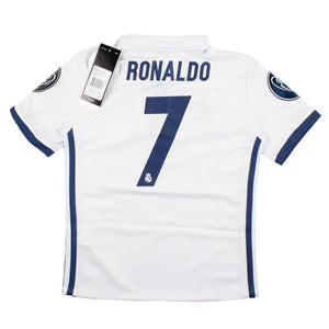 Real Madrid 2016-17 Home Shirt (7-8y) Ronaldo #7 (Excellent)_0