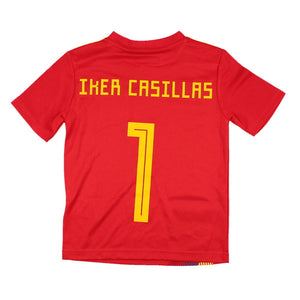 Spain 2018-20 Home Shirt (XSB) Casillas #1 (Mint)_0