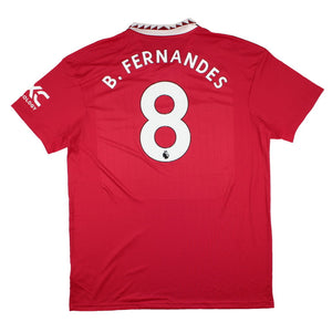 Manchester United 2022-23 Home Shirt (XL) B. Fernandes #8 (Excellent)_0