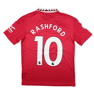 Manchester United 2022-23 Home Shirt (11-12y) Rashford #10 (Very Good)_0