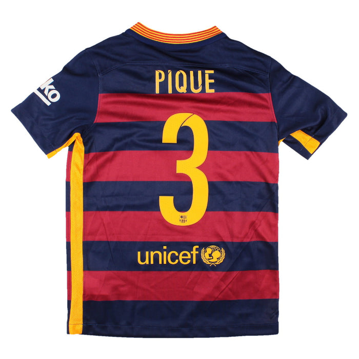 Barcelona 2015-16 Home Shirt (SB) Pique #3 (Very Good)