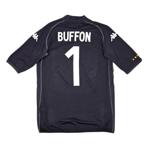 Italy 2000-02 Goalkeeper Home Shirt (M) Buffon #1 (Excellent)_0