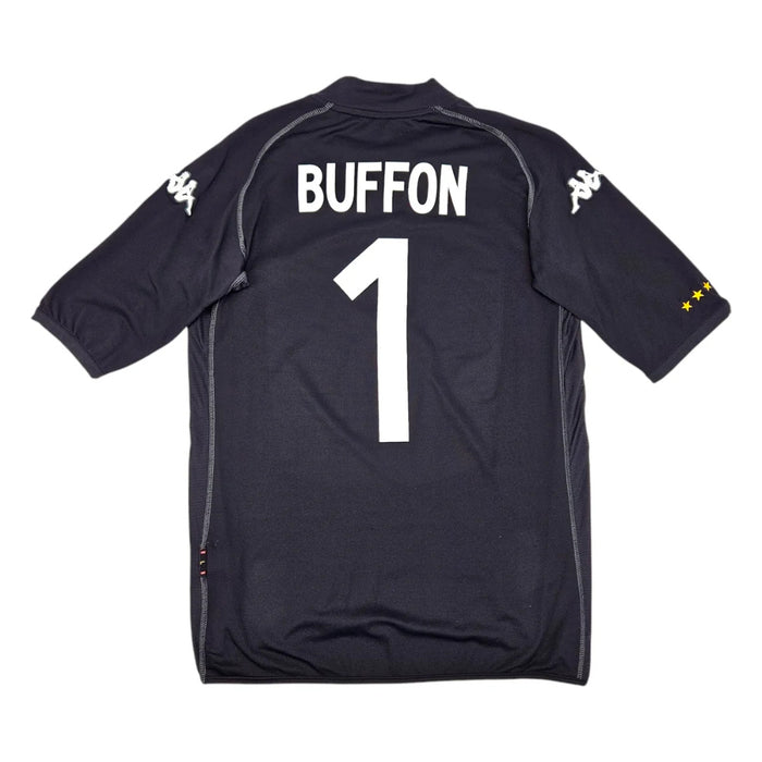 Italy 2000-02 Goalkeeper Home Shirt (M) Buffon #1 (Excellent)