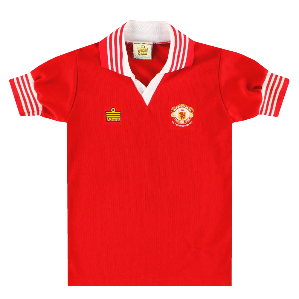 1977-80 Manchester United Admiral 'FA Cup Winners' Home Shirt Y