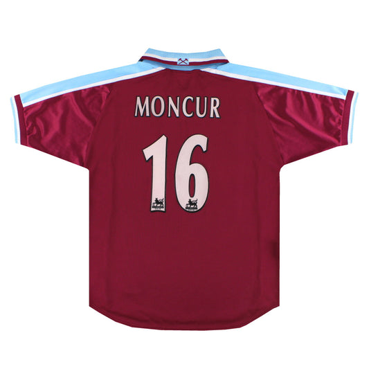 1999-01 West Ham Fila Home Shirt Moncur #16 XL