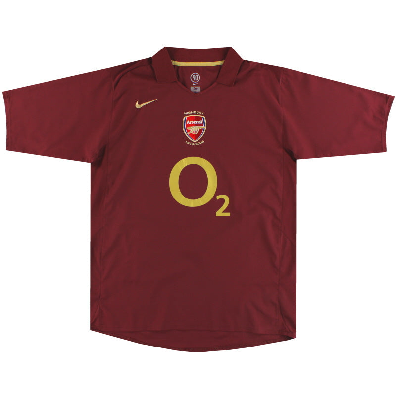2005-06 Arsenal Nike Commemorative Highbury Home Shirt M.Boys