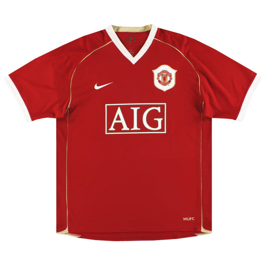 2006-07 Manchester United Nike Home Shirt L