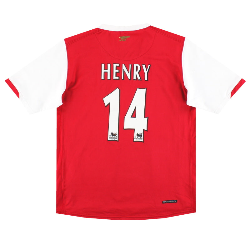 2006-08 Arsenal Nike Home Shirt Henry #14 XL.Boys