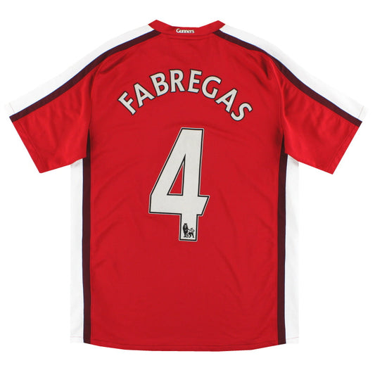 2008-10 Arsenal Nike Home Shirt Fabregas #4 L