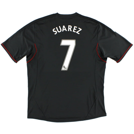 2011-12 Liverpool adidas Away Shirt Suarez #7 XL