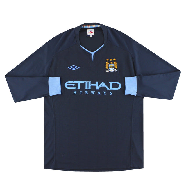 2010-12 Manchester City Umbro Away Shirt L/S XL