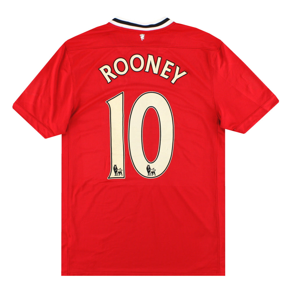 2011-12 Manchester United Nike Home Shirt Rooney #10 L