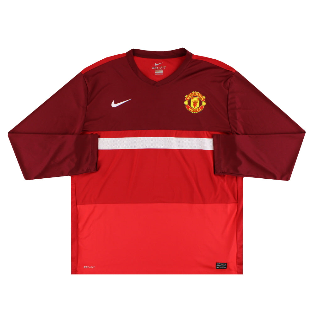 2011-12 Manchester United Nike Training Shirt L/S XXL