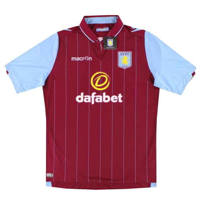 2014-15 Aston Villa Macron Home Shirt *w/tags* XL