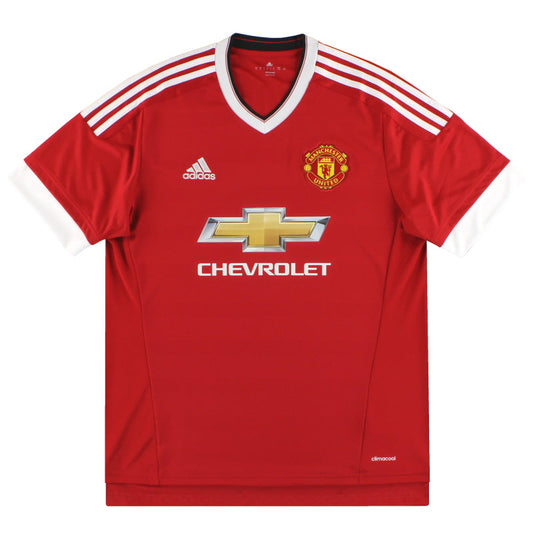 2015-16 Manchester United adidas Home Shirt L.Boys