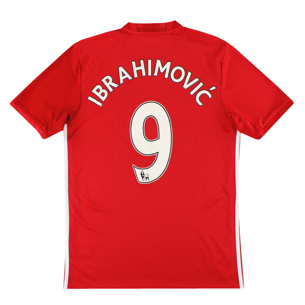 2016-17 Manchester United adidas Home Shirt Ibrahimovic #9 M