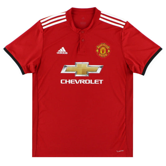 2017-18 Manchester United adidas Home Shirt M