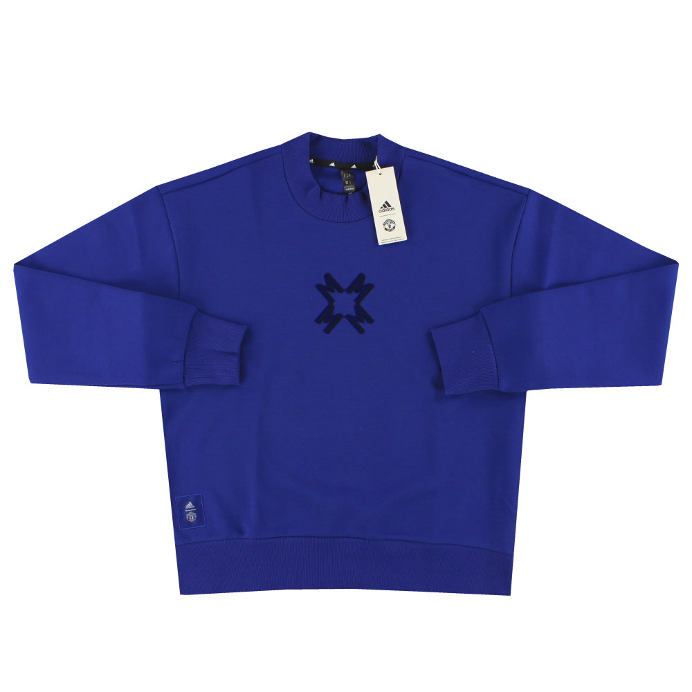 2024-25 Manchester United adidas Seasonal Doubleknit Crew Sweatshirt *w/tags*