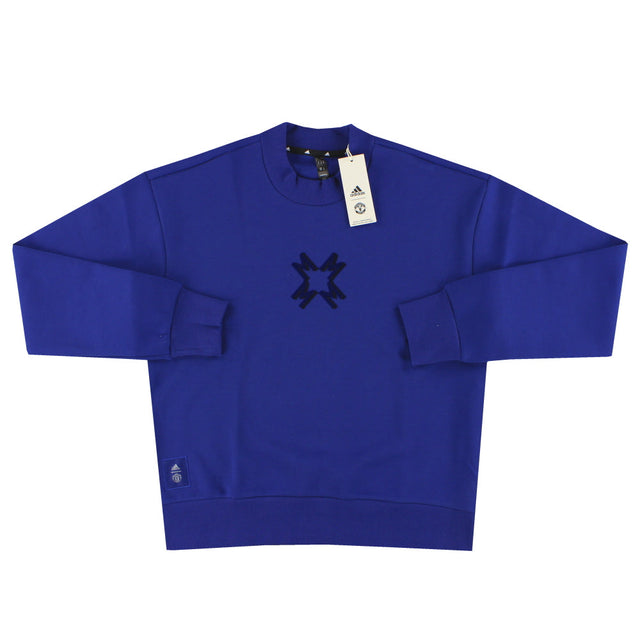 2024-25 Manchester United adidas Seasonal Doubleknit Crew Sweatshirt *w/tags*