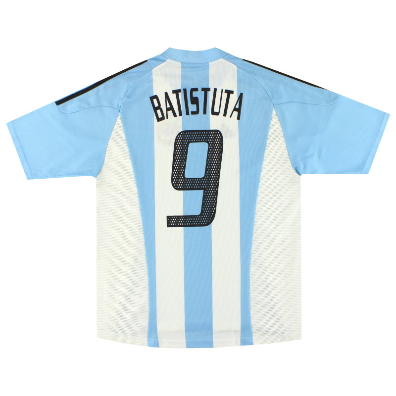 2002-04 Argentina adidas Home Shirt Batistuta #9 L