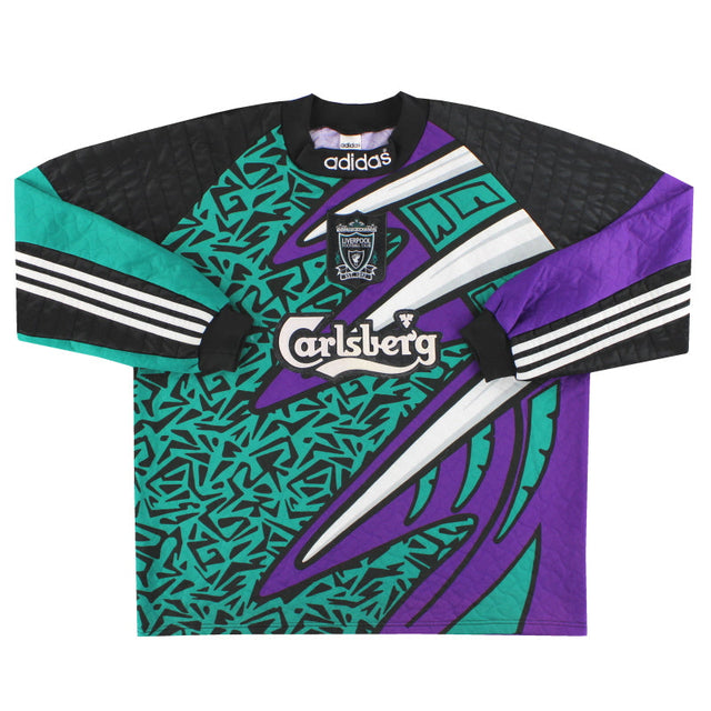 1995-96 Liverpool adidas Goalkeeper Shirt L