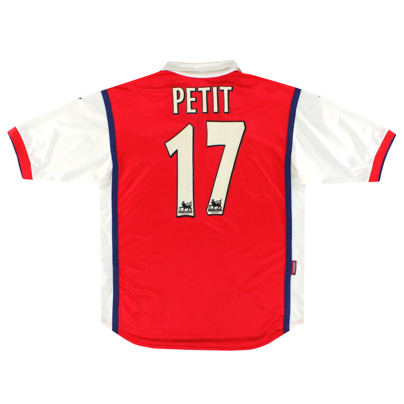 1998-99 Arsenal Nike Home Shirt Petit #17 S
