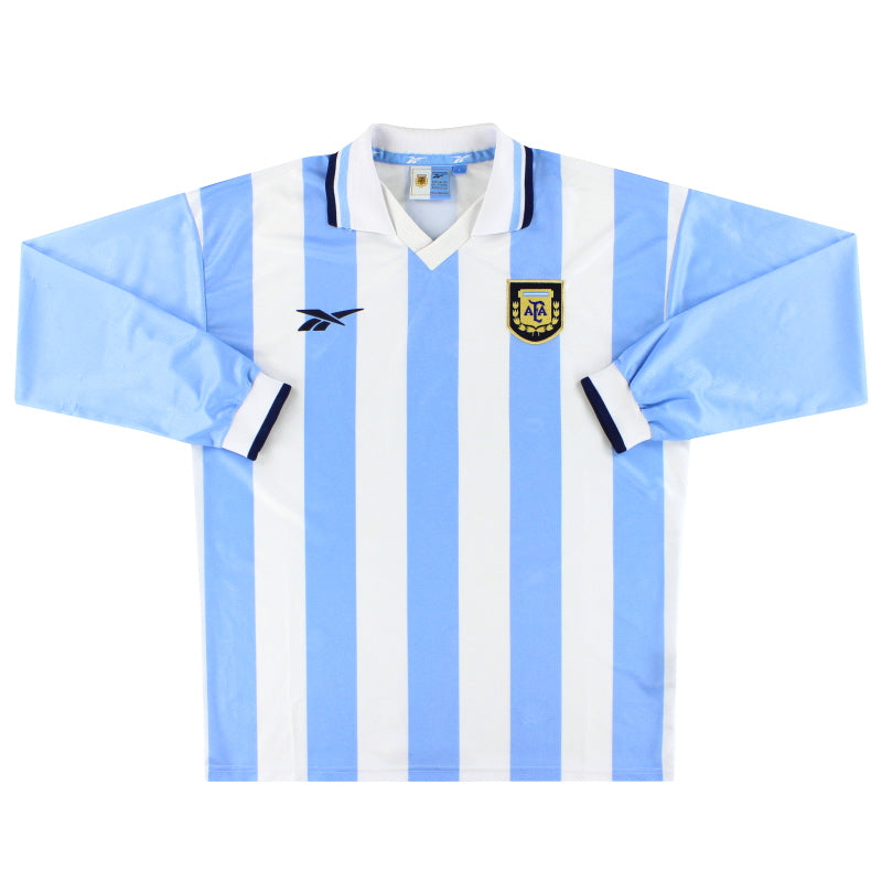 1999-00 Argentina Reebok Home Shirt L/S L