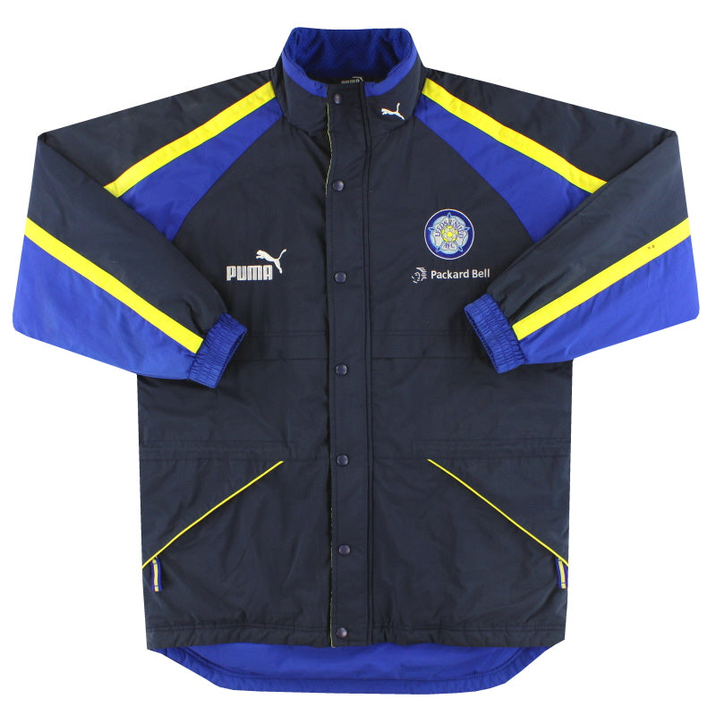 1996-98 Leeds Puma Padded Bench Coat S