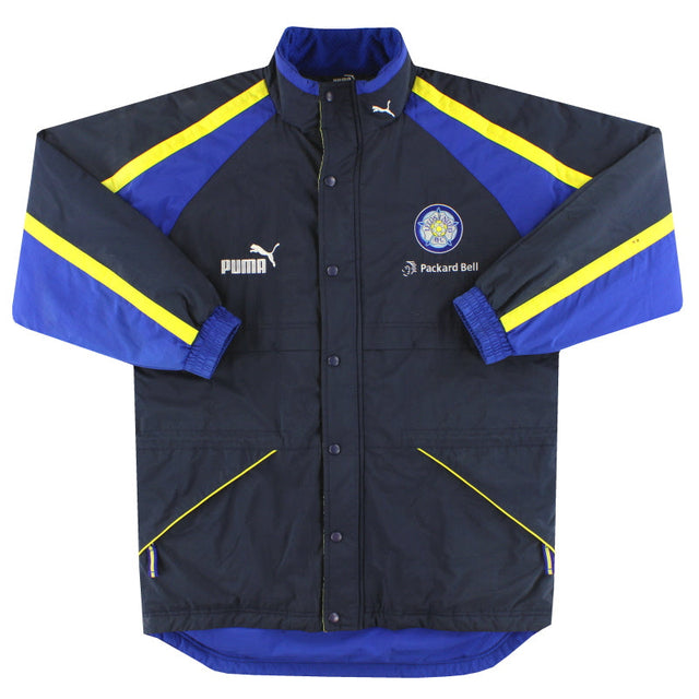 1996-98 Leeds Puma Padded Bench Coat S