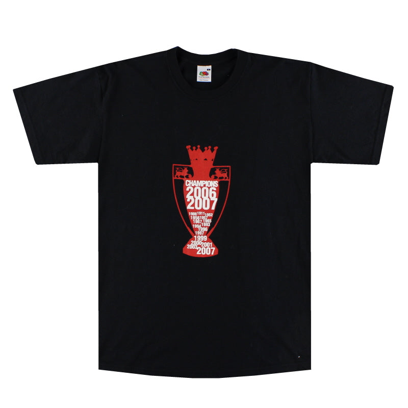 2007 Manchester United 'Champions' Graphic Tee M