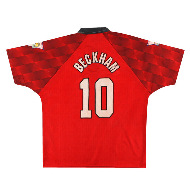 1996-98 Manchester United Umbro Home Shirt Beckham #10 L