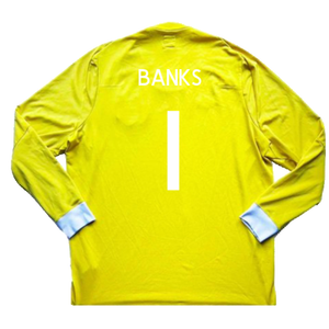 2010-2011 England Goalkeeper LS Shirt (Black) (Excellent) (BANKS 1)_1