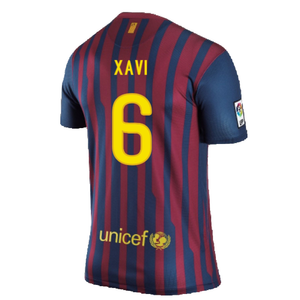 Barcelona 2011-12 Home Shirt (L) (Very Good) (Xavi 6)_1