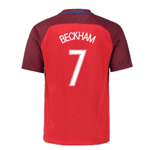 England 2016-17 Away Football Shirt (XL.Boys) (Excellent) (Beckham 7)_1