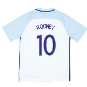 2016-2017 England Home Nike Football Shirt (L) (Excellent) (Rooney 10)_1