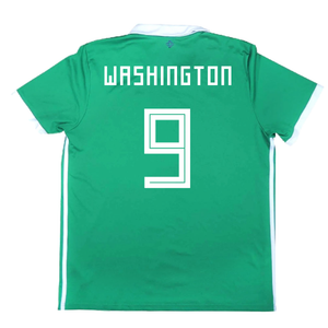 2017-2018 Northern Ireland Home Shirt ((Very Good) L) (Washington 9)_2