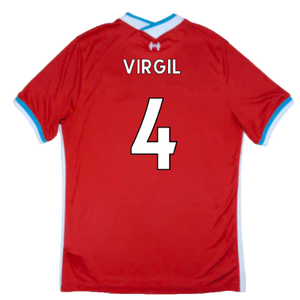 2020-2021 Liverpool Home Shirt (M) (Fair) (VIRGIL 4)_1