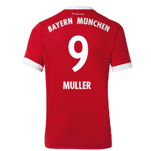 Bayern Munich 2017-18 Home Shirt ((Excellent) L) (Muller 9)_2