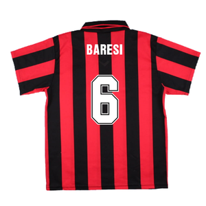 AC Milan 1994-95 Home Shirt (S) (BARESI 6) (Excellent)_1