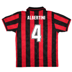 AC Milan 1994-96 Home Shirt (M) (Excellent) (Albertini 4)_1