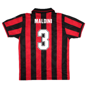 AC Milan 1994-96 Home Shirt (M) (Excellent) (MALDINI 3)_1