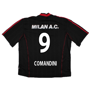 AC Milan 2000-01 Adidas Training Shirt (XL) (Comandini 9) (Good)_1