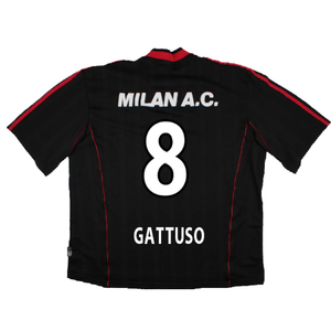 AC Milan 2000-01 Adidas Training Shirt (XL) (Gattuso 8) (Good)_1