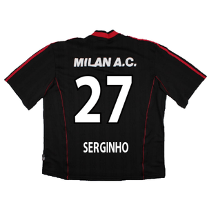 AC Milan 2000-01 Adidas Training Shirt (XL) (Serginho 27) (Good)_1