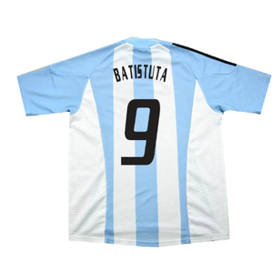 Argentina 2002-04 Home Shirt (L) (Excellent) (Batistuta 9)_1