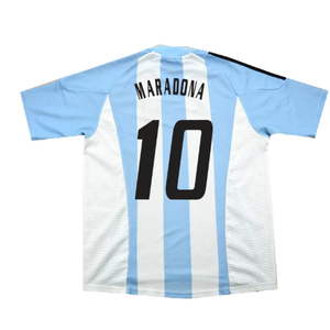 Argentina 2002-04 Home Shirt (L) (Excellent) (MARADONA 10)_1