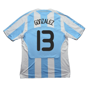 Argentina 2008-09 Home Shirt (L) (Good) (Gonzalez 13)_1